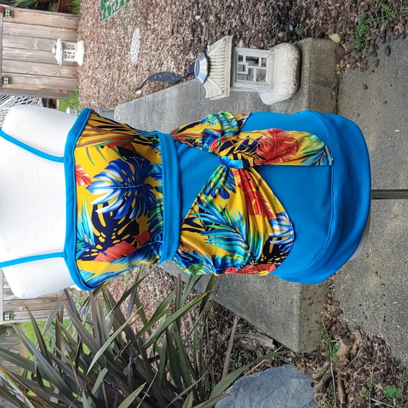 Alyssa Casa Custom OOAK tropical dress size 0 - Picture 1 of 4